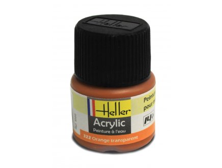 HELLER - ORANGE TRANSPARENT - N322 - PEINTURE POUR MAQUETTE