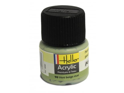 HELLER - VERT BEIGE MAT - N90 - PEINTURE POUR MAQUETTE