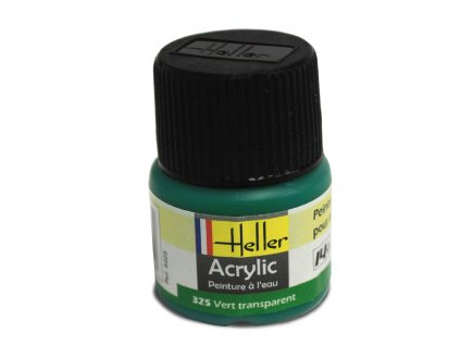 HELLER - VERT TRANSPARENT - N325 - PEINTURE POUR MAQUETTE