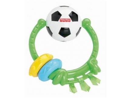 HOCHET BALLON DE FOOTBALL - FISHER PRICE - Y3621 - EVEIL BEBE