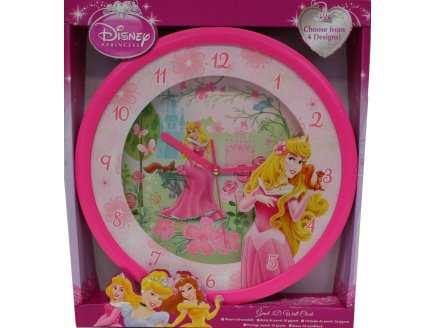 HORLOGE MURALE 3D GEANTE DISNEY BELLE AU BOIS DORMANT - MONTRE - DECORATION DE CHAMBRE