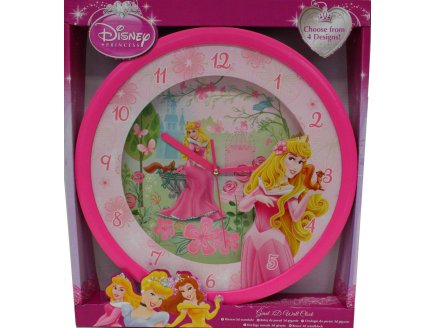 HORLOGE MURALE 3D GEANTE DISNEY BELLE AU BOIS DORMANT - MONTRE - DECORATION DE CHAMBRE