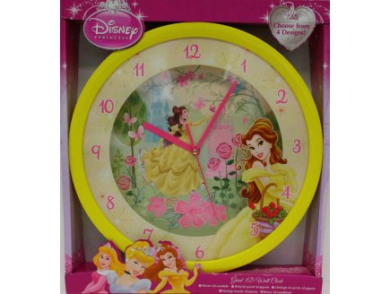 HORLOGE MURALE 3D GEANTE DISNEY BELLE ET LA BETE - MONTRE - DECORATION DE CHAMBRE