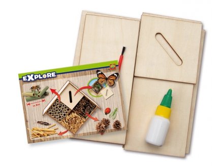 Hotel des insectes en bois - explore - Ses creative - 25008 - loisir creatif
