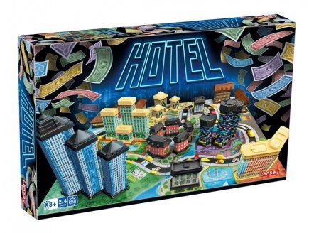 Hotel Nouvelle version - Plateau btiments 3D - Lansay - Jeu de socit Famille
