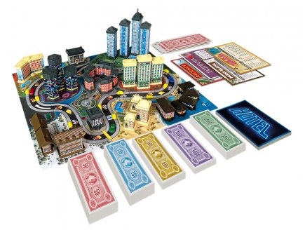 Hotel Nouvelle version - Plateau btiments 3D - Lansay - Jeu de socit Famille