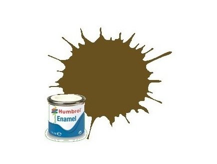 HUMBROL - MARRON PIERRE SOMBRE MAT - N187 - PEINTURE POUR MAQUETTE