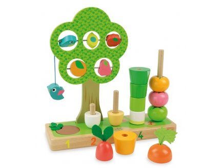 J'apprends a compter les legumes - Vilac - 2469 - jeu d'eveil en bois
