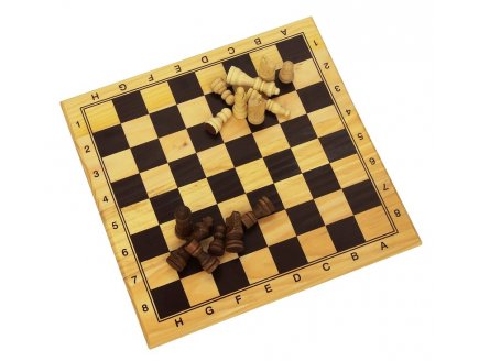 JEU D'ECHECS EN BOIS 29 x 29 CM - LONGFIELD GAMES - JEU DE STRATEGIE