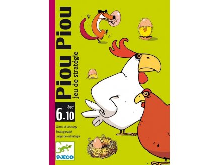 JEU DE CARTES PIOU PIOU - DJECO - DJ05119 - JEU DE STRATEGIE
