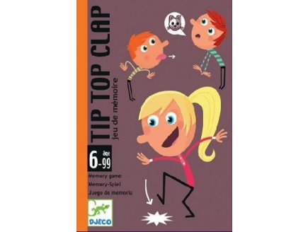 JEU DE CARTES TIP TOP CLAP - DJECO - DJ05120 - JEU DE MEMOIRE