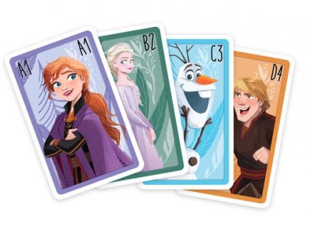 Jeu de familles 4 en 1 Disney frozen - shuffle reine des neiges - cartamundi - enfant