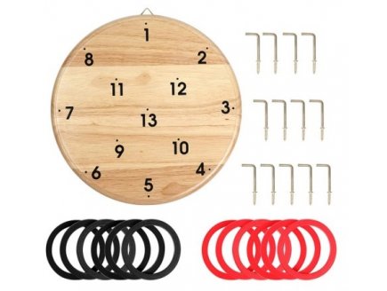 Jeu de lancer d'anneaux mural avec cible en bois - jeu d'adresse - bs Toys