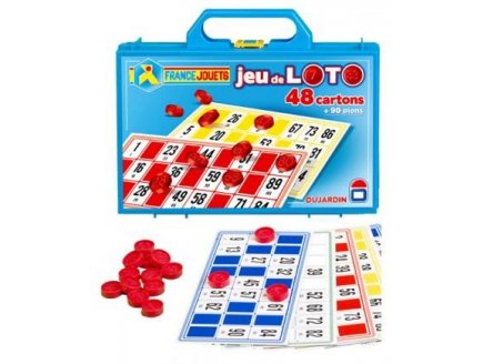 JEU DE LOTO 48 CARTONS + 90 PIONS - DUJARDIN - JEU DE SOCIETE