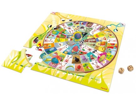 Jeu de parcours escargots format xxl - Janod - j02791 - jeu societe