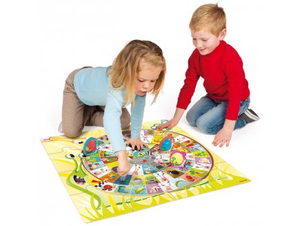 Jeu de parcours escargots format xxl - Janod - j02791 - jeu societe