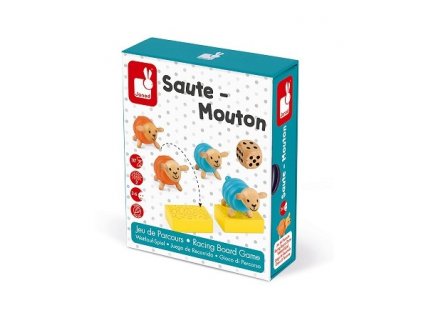 JEU DE PARCOURS SAUTE-MOUTONS EN BOIS - JANOD - J02738 - ENFANT 3-6 ANS