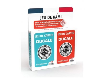 JEU DE RAMI 2 X 54 CARTES A JOUER - DUCALE - 130011502 - JEUX DE CARTES