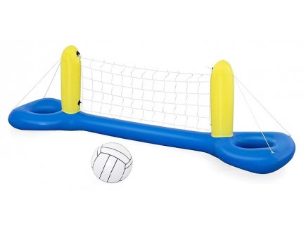 JEU DE VOLLEY BALL GONFLABLE ET FLOTTANT DE PISCINE - FILET + BALLON - BESTWAY - 52133 - SPORT D'EAU