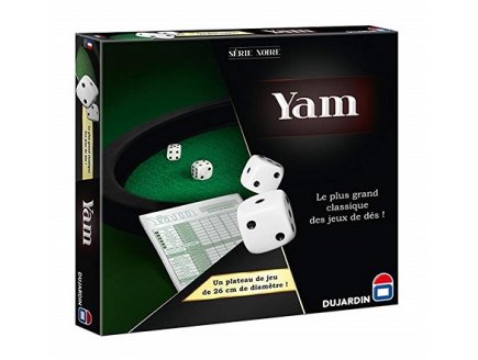 JEU DE YAM AVEC PISTE DE DES 26 CM - DUJARDIN SERIE NOIRE - 55318