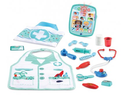 KIT APPRENTI DOCTEUR ELECTRONIQUE - TABLETTE + ACCESSOIRES - VTECH - 552105 - 1,2,3 IMITE MOI