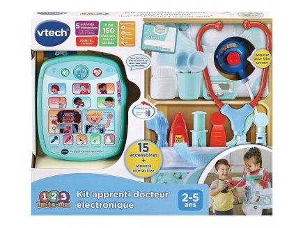 Kit apprenti docteur electronique - tablette + accessoires - Vtech - 552105 - 1,2,3 imite moi