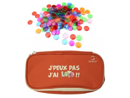 KIT LOTO BINGO 2 EN 1 : TROUSSE + 300 PIONS MAGNETIQUE - CARTALOTO - ACCESSOIRES JEU, MATERIEL