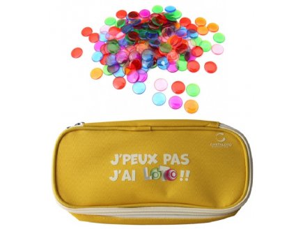 KIT LOTO BINGO 2 EN 1 : TROUSSE + 500 PIONS MAGNETIQUE - CARTALOTO - ACCESSOIRES JEU, MATERIEL