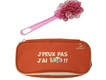 Kit loto bingo 3 en 1 : trousse + bâton magnétique + 100 pions rose - Cartaloto - Accessoires jeu, matérie