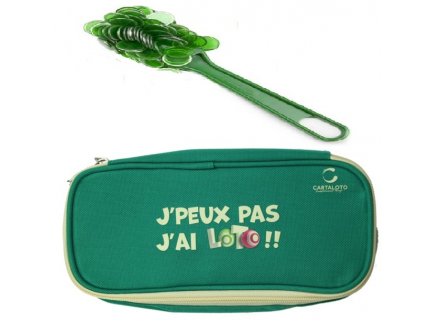 KIT LOTO BINGO 3 EN 1 : TROUSSE + BATON MAGNETIQUE + 100 PIONS VERT - CARTALOTO - ACCESSOIRES JEU, MATERIEL