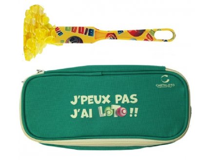 KIT LOTO BINGO 3 EN 1 : TROUSSE + BATON MAGNETIQUE JAUNE + 100 PIONS - CARTALOTO - ACCESSOIRES JEU, MATERIEL