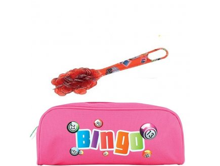 KIT LOTO BINGO 3 EN 1 : TROUSSE + BATON MAGNETIQUE ROUGE + 100 PIONS - LOTOQUIN - ACCESSOIRES JEU, MATERIEL