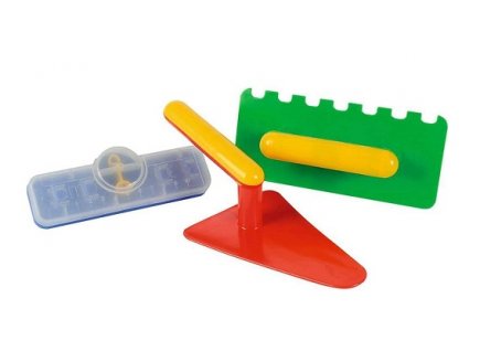 KIT MACON 3 PIECES ENFANT - OUTILS MACONNERIE - JEU DE SABLE, PLAGE