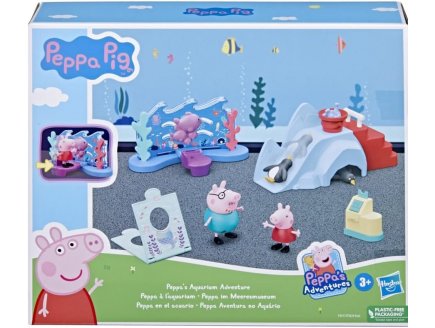 L'AQUARIUM DE PEPPA PIG + 7 ACCESSOIRES + 2 FIGURINES : PEPPA LE COCHON ET PAPA PIG - HASBRO - F4411
