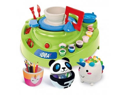 L'Atelier de poterie - Idea Clementoni - 52946 - Tour de potier, Modelage argile