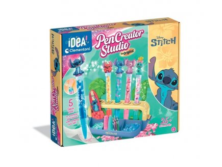 L'atelier des stylos Stitch Disney, 5 stylos personnages a crer - Idea Clementoni - 18204 - Coffret cratif original