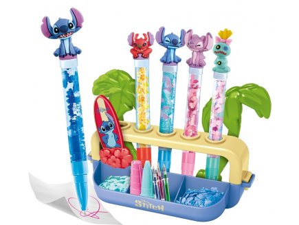 L'atelier des stylos Stitch Disney, 5 stylos personnages a crer - Idea Clementoni - 18204 - Coffret cratif original