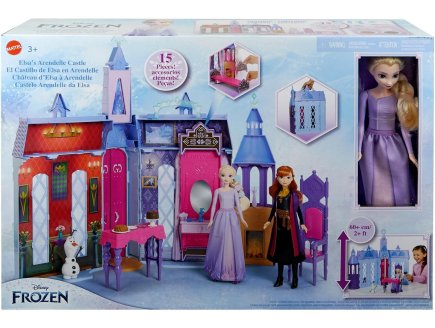L'extraordinaire château d'Arendelle 66 cm + Poupée Elsa - 15 pièces - Poupée mannequin - Reine des Neiges - Mattel