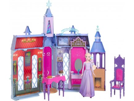 L'extraordinaire château d'Arendelle 66 cm + Poupée Elsa - 15 pièces - Poupée mannequin - Reine des Neiges - Mattel
