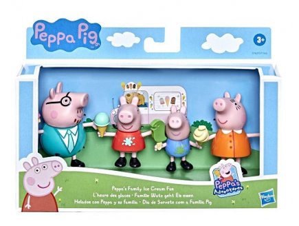 L'HEURE DES GLACES POUR LA FAMILLE PEPPA PIG - FIGURINES, PERSONNAGES - MINI UNIVERS