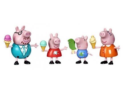 L'heure des glaces pour la famille Peppa pig - figurines, personnages - mini univers