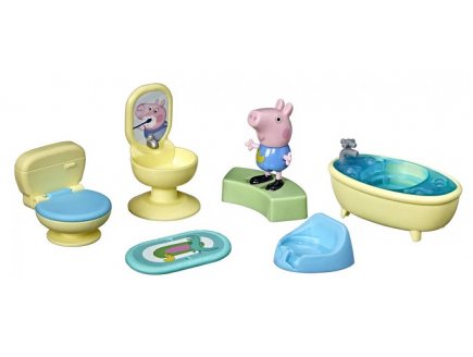 L'heure du bain de george - Peppa pig - figurine et accessoires maison - univers miniature