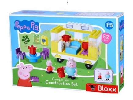 LA CARAVANE DE CAMPING PEPPA PIG AVEC 2 FIGURINES - 52 PIECES - BIG BLOXX - JEU DE CONSTRUCTION