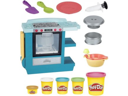 La cuisinière et le gâteau d'anniversaire créatifs Play-Doh + 5 pots de pate à modeler - Hasbro - F1321
