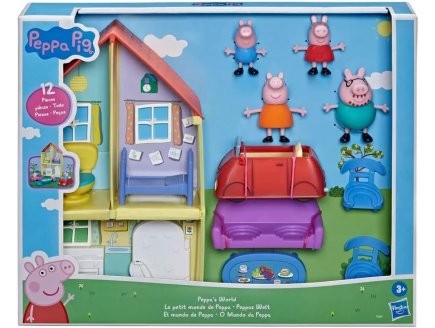 LA MAISON AVENTURE DE PEPPA PIG + 4 FIGURINES + VOITURE + 6 ACCESSOIRES - MAISON - FIGURINE PEPPA LE COCHON - HASBRO - F3659
