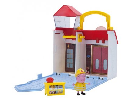 LA PETITE CASERNE DE POMPIERS PEPPA PIG - MINI UNIVERS TRANSPORTABLE - PEPPA LE COCHON