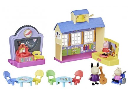 LA SALLE DE CLASSE DE PEPPA PIG AVEC SONS 15 PIECES - FIGURINES, ECOLE - MINI UNIVERS