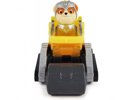 La super Pat patrouille le film : ruben et tractopelle son et lumiere - figurine chien - vehicule de luxe - paw patrol the mighty movie