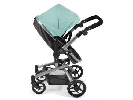 Landau combi poussette yolo gris menthe poupee - bayer chic 2000 - 59342