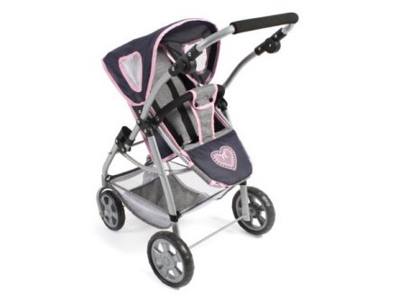 Landau combine emotion 3 en 1 jean bleu gris poupee - bayer chic 2000 - 63726